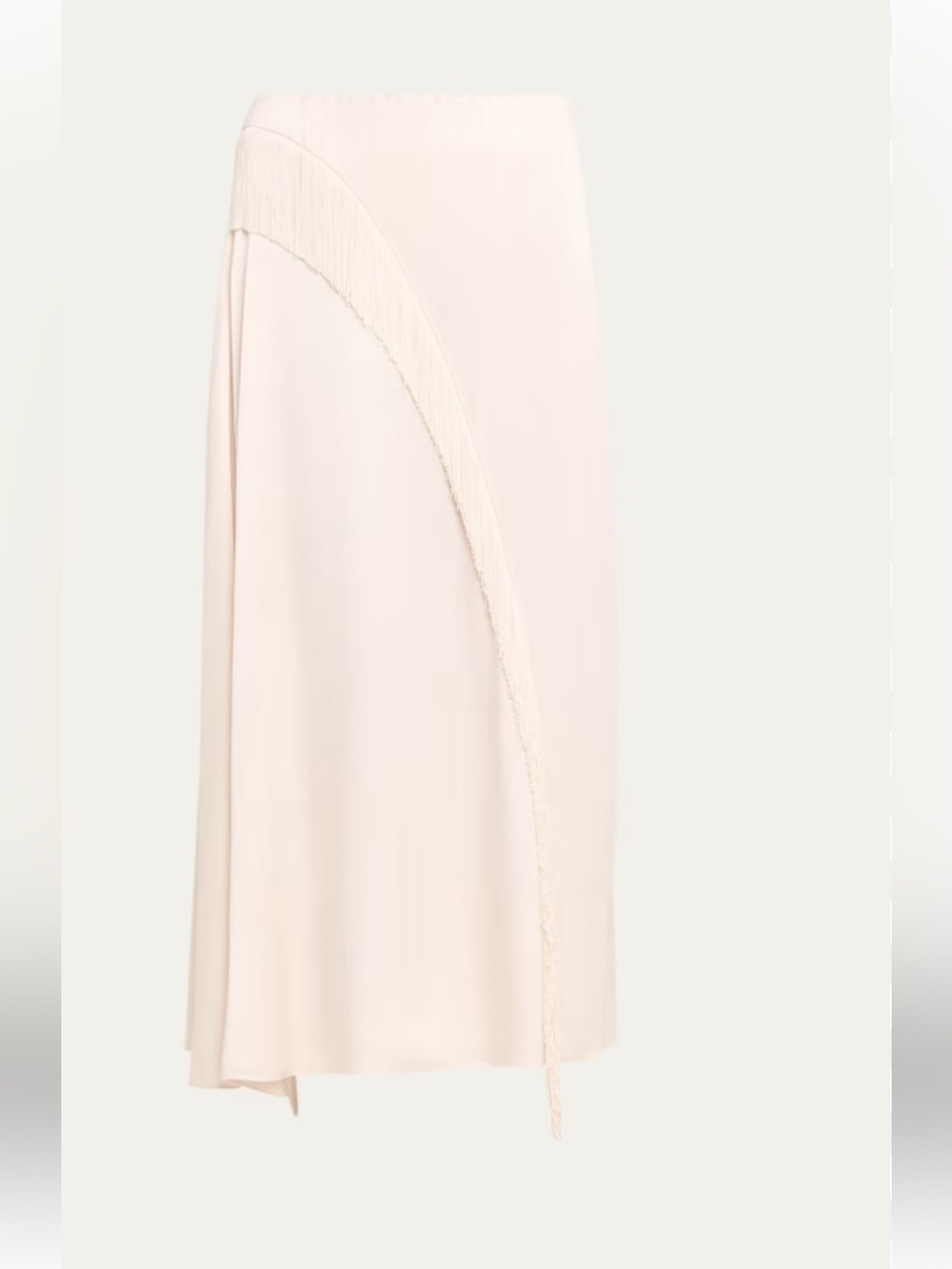 New Vince Women's Asymmetric Fringe Midi Skirt size 8 100% silk - Picture 16 of 16